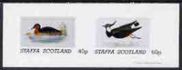 Staffa 1981 Birds #36 imperf,set of 2 values (40p & 60p) unmounted mint