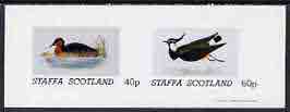 Staffa 1981 Birds #36 imperf,set of 2 values (40p & 60p) unmounted mint