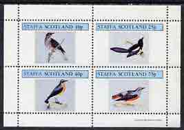 Staffa 1981 Birds #37 perf,set of 4 values (10p to 75p) unmounted mint
