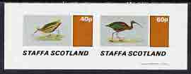 Staffa 1981 Birds #38 imperf,set of 2 values (40p & 60p) unmounted mint