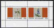 Staffa 1982 Flowers #09 perf,set of 2 values (40p & 60p) unmounted mint