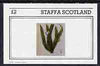 Staffa 1982 Flowers #09 imperf,deluxe sheet (£2 value) unmounted mint