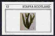 Staffa 1982 Flowers #09 imperf,deluxe sheet (£2 value) unmounted mint