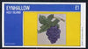 Eynhallow 1982 Fruit (Grapes) imperf,souvenir sheet (£1 value) unmounted mint