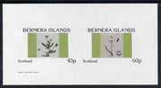 Bernera 1982 Flowers #05 imperf,set of 2 values (40p & 60p) unmounted mint