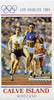 Calve Island 1984 Los Angeles Olympic Games (Running) imperf souvenir sheet (£1 value) unmounted mint