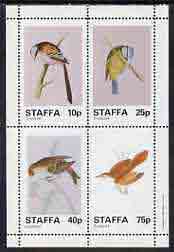 Staffa 1982 Birds #39 (Blue Tit, Long-tailed Tit, etc) perf set of 4 values (10p to 75p) unmounted mint