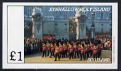 Eynhallow 1982 Soldiers (Marching Band at Buckingham Palace) imperf,souvenir sheet (£1 value) unmounted mint