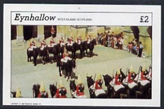 Eynhallow 1982 Soldiers (Horseguards Parade) imperf,deluxe sheet (£2 value) unmounted mint