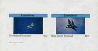 Eynhallow 1982 Military Jets #2 imperf,set of 2 values (40p & 60p) unmounted mint
