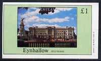 Eynhallow 1982 Royal Residences (Buckingham Palace) imperf,souvenir sheet (£1 value) unmounted mint