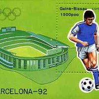 Guinea - Bissau 1989 Barcelona Olympic Games,(1st Issues) m/sheet (Football) unmounted mint, SG MS 1126, Mi BL 277