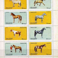 Nagaland 1973 Royal Wedding (Horses) perf set of 8 values unmounted mint (5c to 1ch)