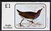 Staffa 1982 Birds #40 imperf souvenir sheet (£1 value) unmounted mint