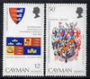 Cayman Islands 1974 Churchill Birth Centenary (Arms) unmounted mint set of 2, SG 380-81