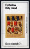 Eynhallow 1982 Antiquities (Mappa Mundi - Scrolls) imperf,souvenir sheet (£1 value) unmounted mint