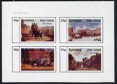 Eynhallow 1982 Paintings of Mail Coaches imperf,set of 4 values (10p to 75p) unmounted mint