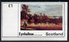 Eynhallow 1982 Paintings of Mail Coaches imperf,souvenir sheet (£1 value) unmounted mint