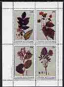 Staffa 1982 Flowers #10 perf,set of 4 values (10p to 75p) unmounted mint