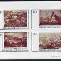 Bernera 1981 Paintings of Battles imperf,set of 4 values (10p to 75p) unmounted mint