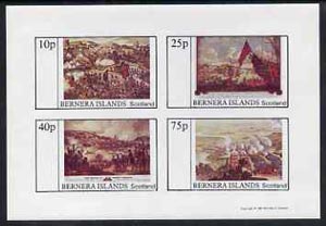 Bernera 1981 Paintings of Battles imperf,set of 4 values (10p to 75p) unmounted mint