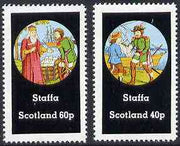 Staffa 1982 Fairy Tales (Admiral with Cat & Kings Treasure) perf,set of 2 values (40p & 60p) unmounted mint