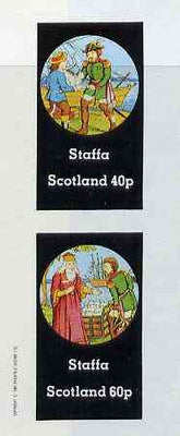 Staffa 1982 Fairy Tales (Admiral with Cat & Kings Treasure) imperf,set of 2 values (40p & 60p) unmounted mint
