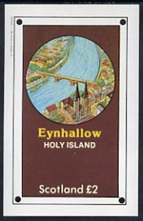 Eynhallow 1982 Airial View of River Bridge imperf deluxe sheet (£2 value) unmounted mint