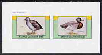 Staffa 1982 Water Birds #04 (Coot & Mallard) imperf,set of 2 values (40p & 60p) unmounted mint