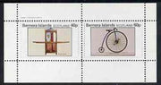 Bernera 1982 Transport (Sedan Chair & Penny Farthing Bicycle) perf,set of 2 values (40p & 60p) unmounted mint