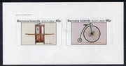 Bernera 1982 Transport (Sedan Chair & Penny Farthing Bicycle) imperf,set of 2 values (40p & 60p) unmounted mint