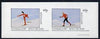 Eynhallow 1981 Skiing imperf,set of 2 values (40p & 60p) unmounted mint