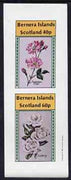 Bernera 1981 Roses (American Pillar & Iceberg) imperf,set of 2 values (40p & 60p) unmounted mint