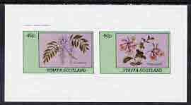 Staffa 1982 Flowers #11 (Wisteria & Honeysuckle) imperf,set of 2 values (40p & 60p) unmounted mint