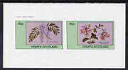 Staffa 1982 Flowers #11 (Wisteria & Honeysuckle) imperf,set of 2 values (40p & 60p) unmounted mint