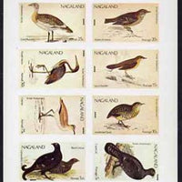 Nagaland 1974 Birds (with Scout Emblems) imperf set of 8 unmounted mint