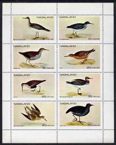 Nagaland 1972 Birds (Sandpiper, Rail, Knot, Dunlin, etc) perf set of 8 unmounted mint