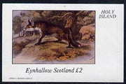 Eynhallow 1982 Animals #08 (Fox) imperf deluxe sheet (£2 value) unmounted mint
