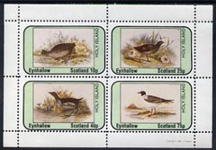 Eynhallow 1981 Water Birds perf,set of 4 values unmounted mint