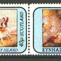 Eynhallow 1981 Romantic Theatre perf,set of 2 values (40p & 60p) unmounted mint