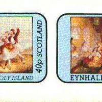 Eynhallow 1981 Romantic Theatre imperf,set of 2 values (40p & 60p) unmounted mint