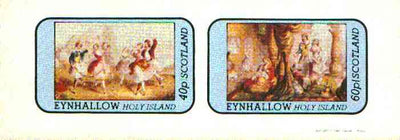 Eynhallow 1981 Romantic Theatre imperf,set of 2 values (40p & 60p) unmounted mint