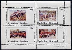Eynhallow 1981 Military Uniforms perf set of 4 values (10p to 75p) unmounted mint