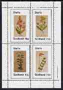 Staffa 1982 Wort Flowers perf set of 4 values (10p to 75p) unmounted mint