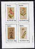 Staffa 1982 Wort Flowers imperf set of 4 values (10p to 75p) unmounted mint