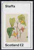 Staffa 1982 Wort Flowers (Baren Wort) imperf deluxe sheet (£2 value) unmounted mint