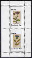 Staffa 1982 Plants #01 (Thiril & Sheep Scabicus) perf,set of 2 values (40p & 60p) unmounted mint