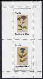 Staffa 1982 Plants #01 (Thiril & Sheep Scabicus) perf,set of 2 values (40p & 60p) unmounted mint