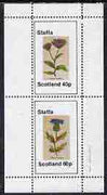 Staffa 1982 Plants #01 (Thiril & Sheep Scabicus) perf,set of 2 values (40p & 60p) unmounted mint