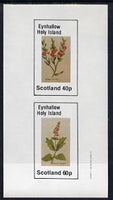 Eynhallow 1982 Plants (Winter Rocket & Savory) imperf,set of 2 values (40p & 60p) unmounted mint